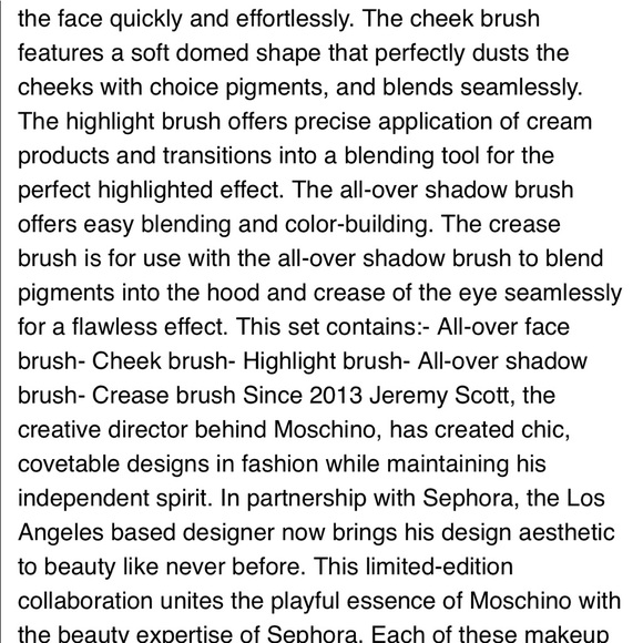 SEPHORA COLLECTION MOSCHINO+SEPHORA Bear Brush Set - Picture 2 of 7